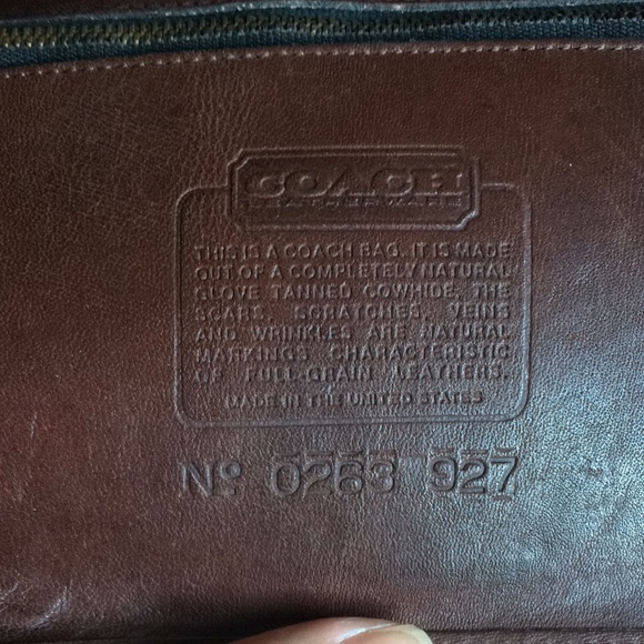 Coach mahogany shoulder/body cross bag 0263 927 - Picture 5 of 14